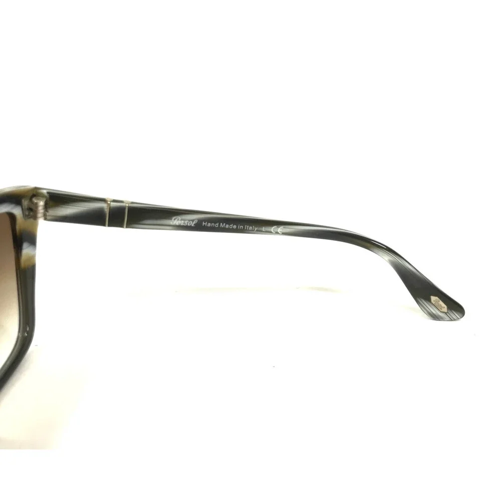 Persol Sunglasses 3023-S 954/51 Brown White Cat Eye Frames Brown Gradient Lenses